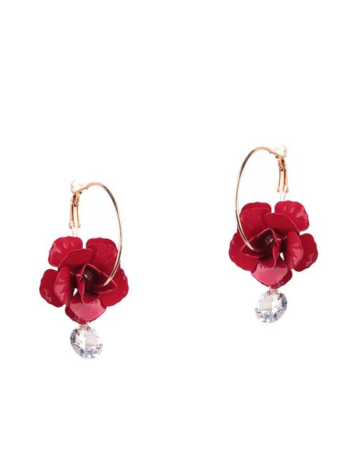 red metal drop earring - 16753493 - Very Small Image - 1