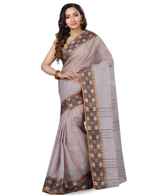 self design tant saree - 16753921 - Very Small Image - 1