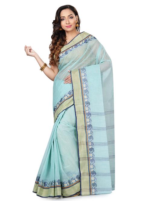 self-design tant saree - 16753944 - Very Small Image - 1