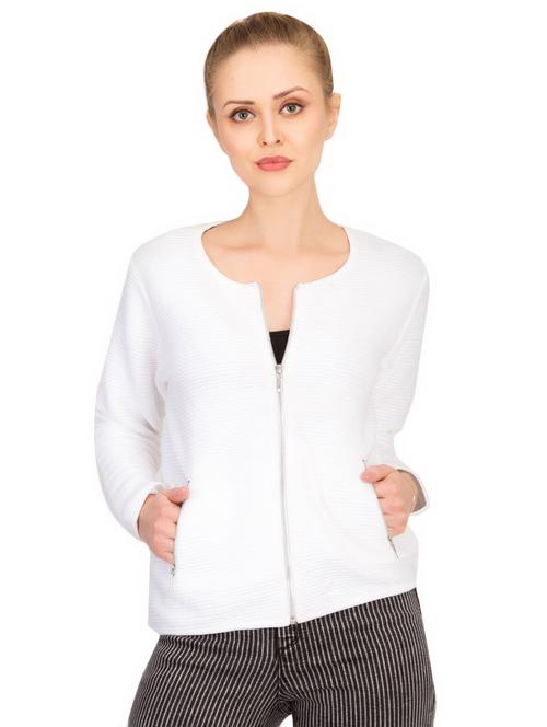 pocket detail zip up wool jacket - 16754299 - Very Small Image - 1