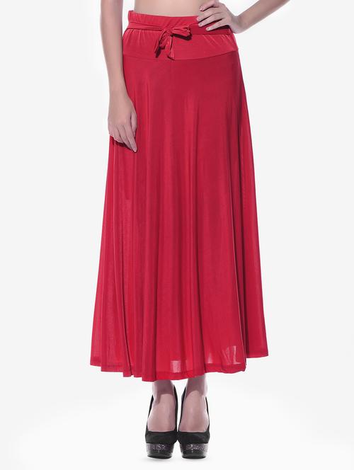tie knot gathered a-line skirt - 16754561 - Very Small Image - 1