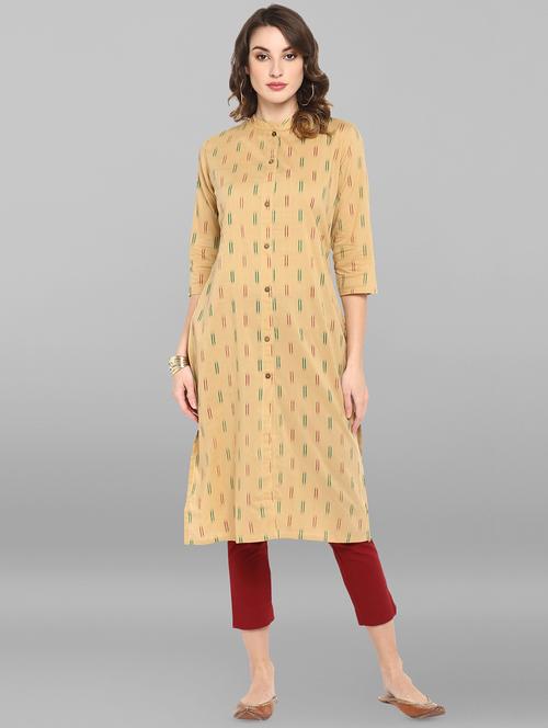 women's straight kurta - 16756533 - Very Small Image - 1