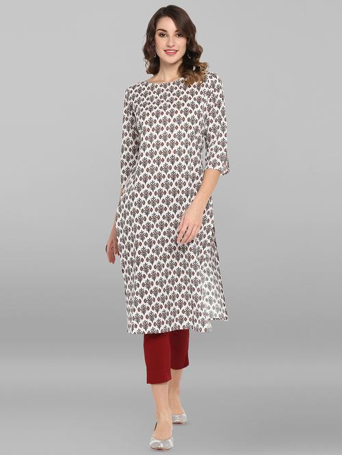 women's straight kurta - 16756534 - Very Small Image - 1
