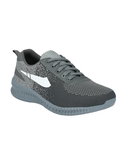grey fabric lace up sport shoes - 16756567 - Very Small Image - 1