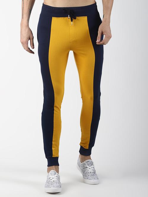 yellow color block  jogger - 16760278 - Very Small Image - 1