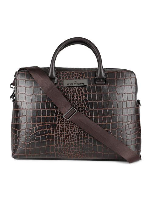 brown leather laptopbag - 16760771 - Very Small Image - 1
