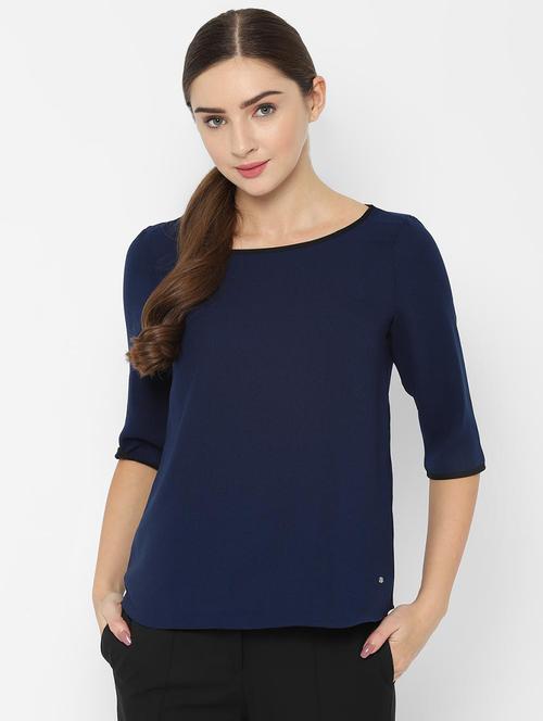 boat neck solid top  - 16761911 - Very Small Image - 1