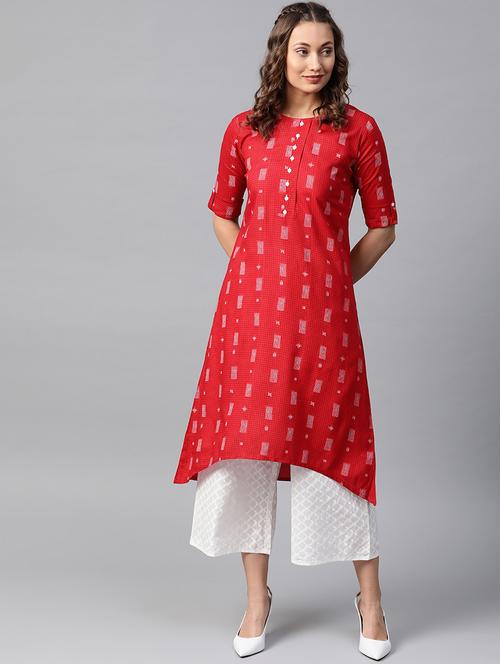printed kurta palazzo set - 16762269 - Very Small Image - 1