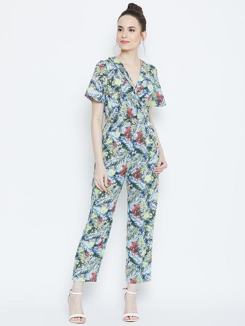 tie knot floral jumpsuit - 16764165 - Very Small Image - 1