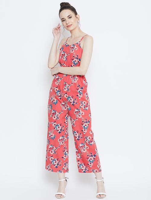 ruched floral jumpsuit - 16764172 - Very Small Image - 1