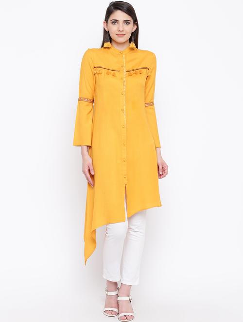 women's asymmetric kurta - 16764418 - Very Small Image - 1