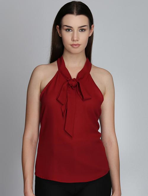 women's straight halter neck top - 16764727 - Very Small Image - 1