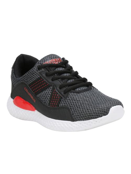 grey mesh lace up sport shoes - 16765849 - Very Small Image - 1