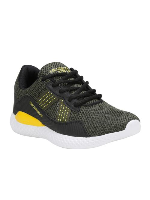 green mesh lace up sport shoes - 16765850 - Very Small Image - 1