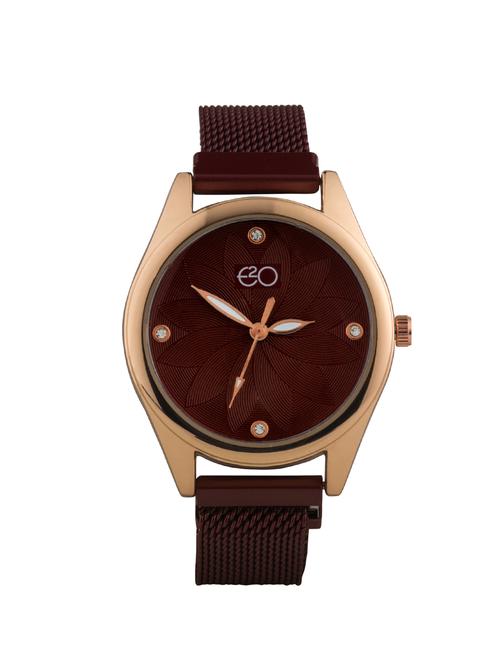 e2o khakhi detail design analouge women's watch - 16766464 - Very Small Image - 1