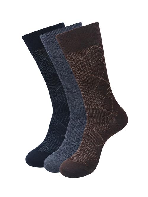 men multi colored wool above ankle length socks - 16766537 - Very Small Image - 1