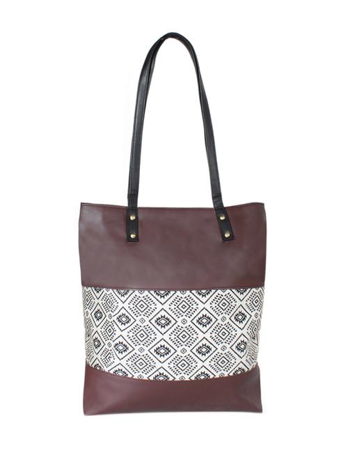 brown leather regular handbag - 16767032 - Very Small Image - 1