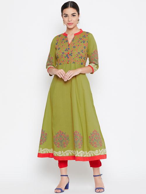 floral print flared kurta  - 16767531 - Very Small Image - 1