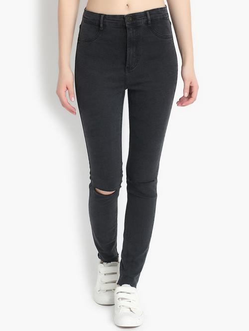 high rise ankle length jeans  - 16771516 - Very Small Image - 1