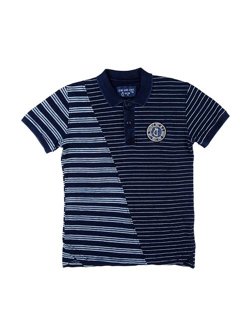 polo neck striped t-shirt - 16772180 - Very Small Image - 1