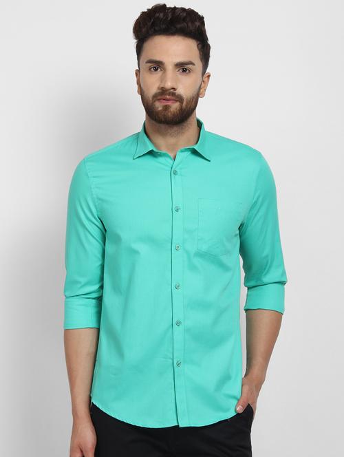 mens solid casual shirt - 16773657 - Very Small Image - 1