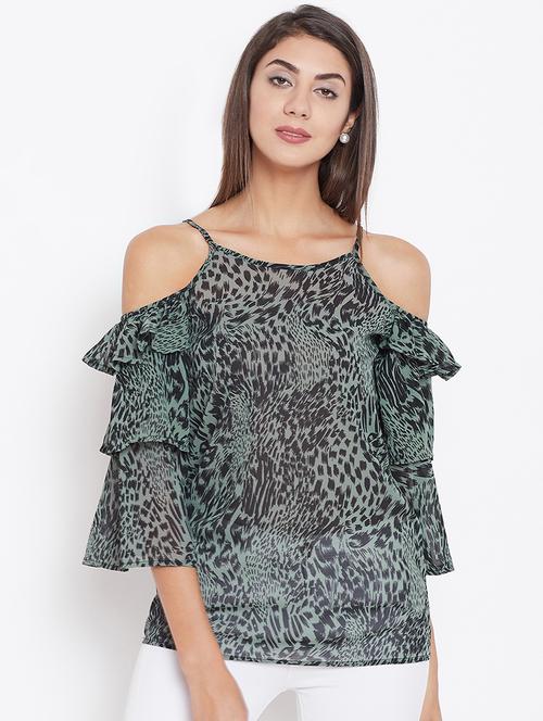 women's straight shoulder strap top - 16774133 - Very Small Image - 1