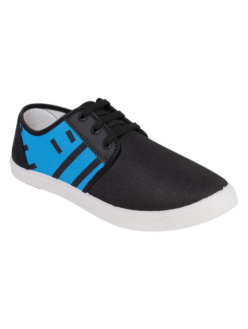 black canvas lace up sneakers - 16775725 - Very Small Image - 1