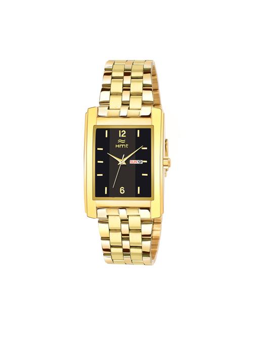hemt day and date analog black dial men watch-hm-gsq320-blk-gld - 16775879 - Very Small Image - 1