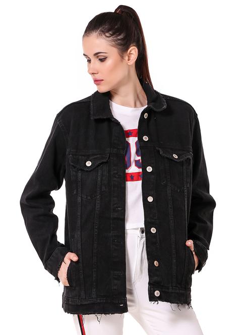 long sleeved pocket detail denim jacket - 16776003 - Very Small Image - 1
