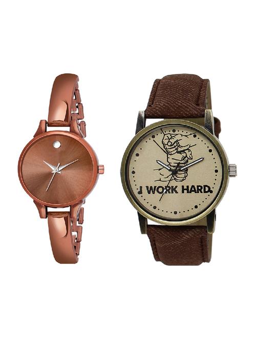adk lk-29-ad-22 brown color dial formen & girls - 16777767 - Very Small Image - 1
