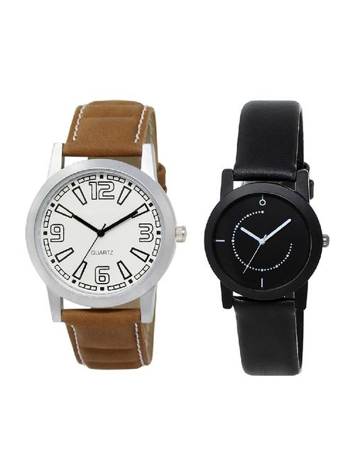 adk lk-15-253 brown & black color dial formen & girls - 16777776 - Very Small Image - 1