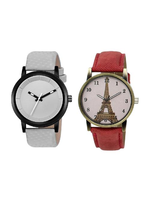 adk lk-230-mt-gkt pink & grey color dial forgirls & men - 16778195 - Very Small Image - 1