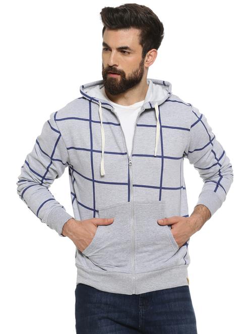 grey checkered casual jacket - 16780415 - Very Small Image - 1