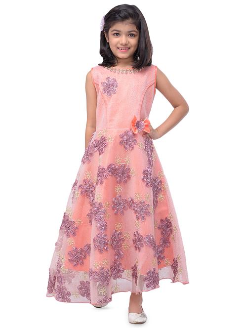 pink net party gown - 16781501 - Very Small Image - 1