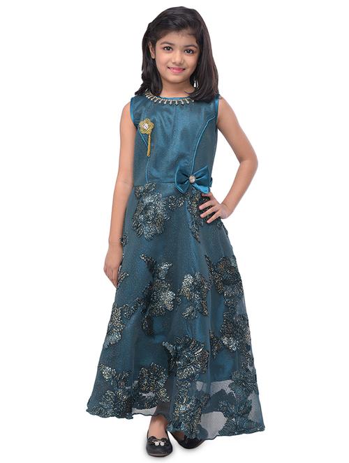 green net party gown - 16781503 - Very Small Image - 1