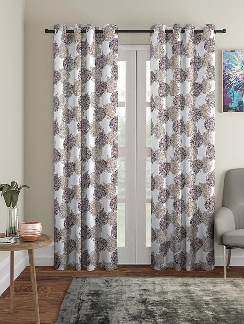 polyester plain printed door curtains - 16782183 - Very Small Image - 1