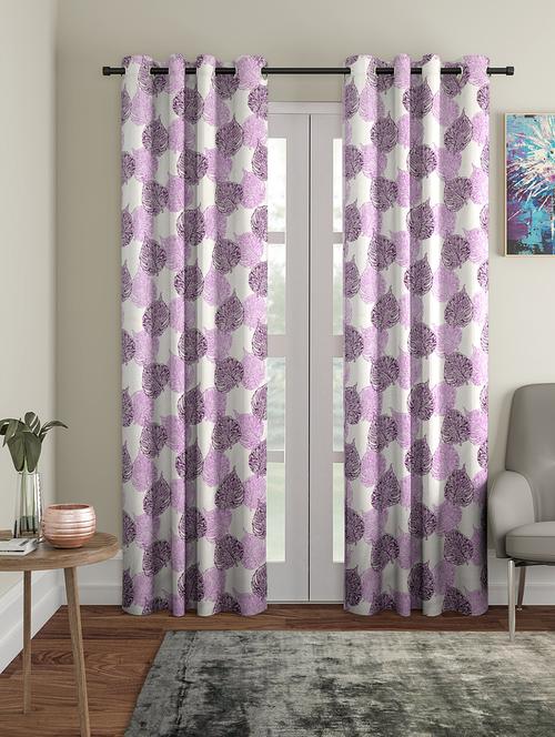 polyester plain printed door curtains - 16782185 - Very Small Image - 1