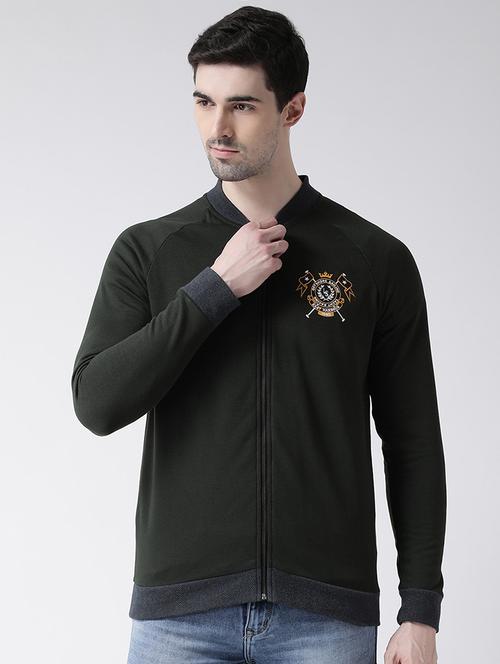 green solid casual jacket  - 16782441 - Very Small Image - 1