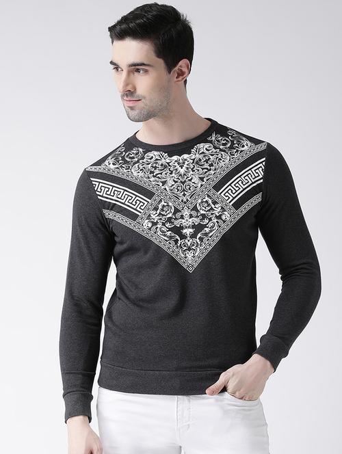 black chest printed sweatshirt - 16782446 - Very Small Image - 1
