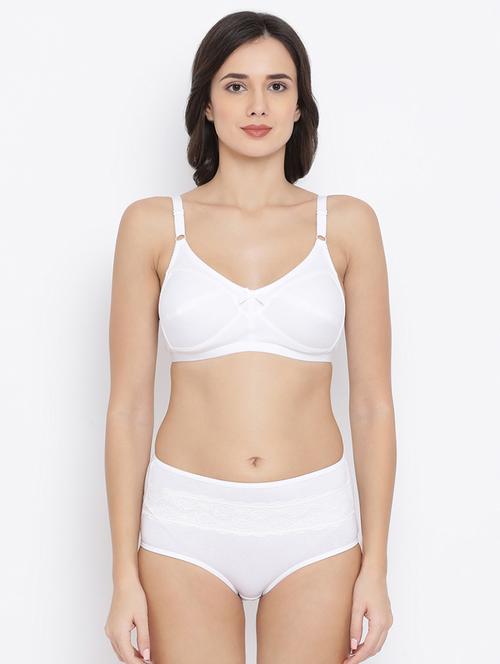 bow patch solid bra and panty set - 16783195 - Very Small Image - 1