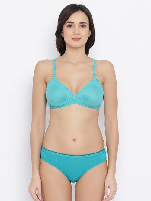 bow patch solid bra and panty set - 16783214 - Very Small Image - 1