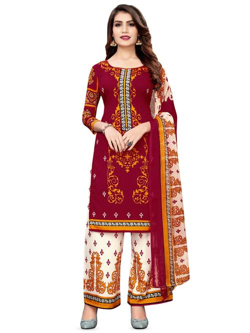 printed unstitched suit - 16783383 - Very Small Image - 1
