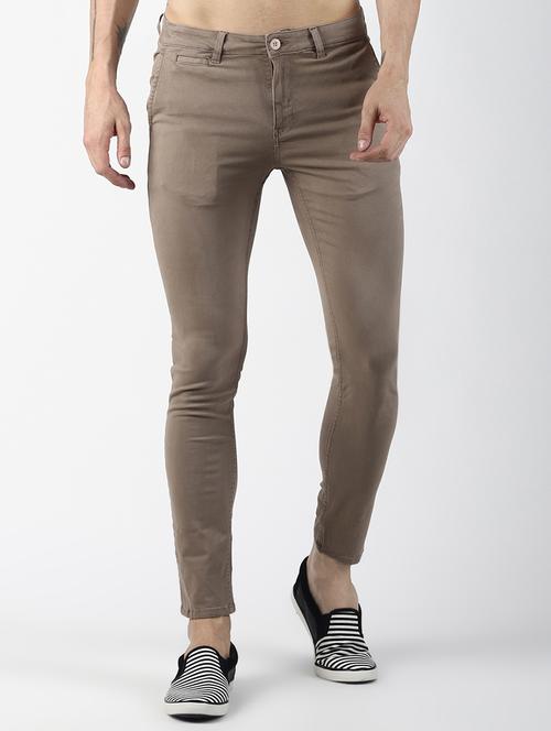 grey solid chinos  - 16784569 - Very Small Image - 1