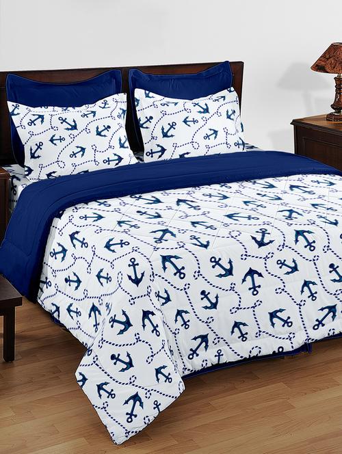 bed in a bag- 1 pc double bed comforter,1 pc double bedsheet, 2 pc pillow covers - 16785998 - Very Small Image - 1