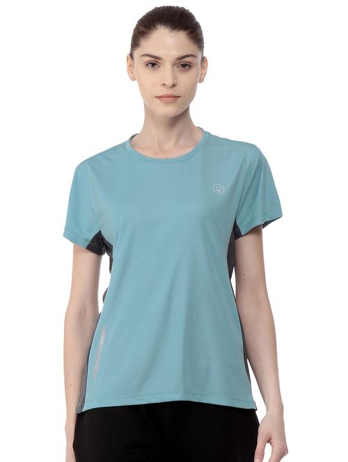 color block round neck tee - 16786119 - Very Small Image - 1