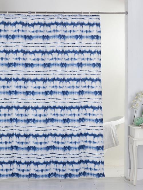   waterproof printed shower curtain ( 12pc plastic hooks included) - 16786884 - Very Small Image - 1