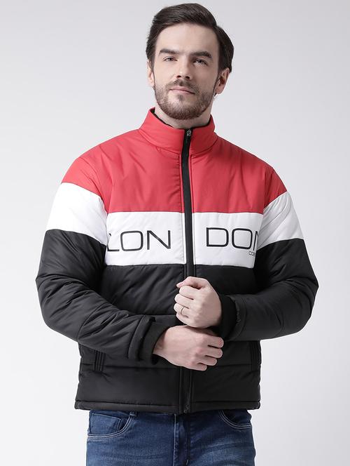 black color block quilted jacket - 16790063 - Very Small Image - 1