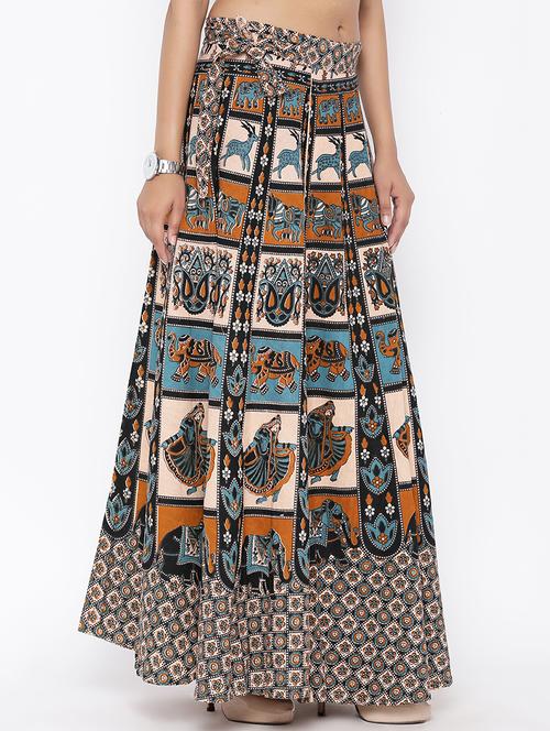 printed long skirt - 16791070 - Very Small Image - 1