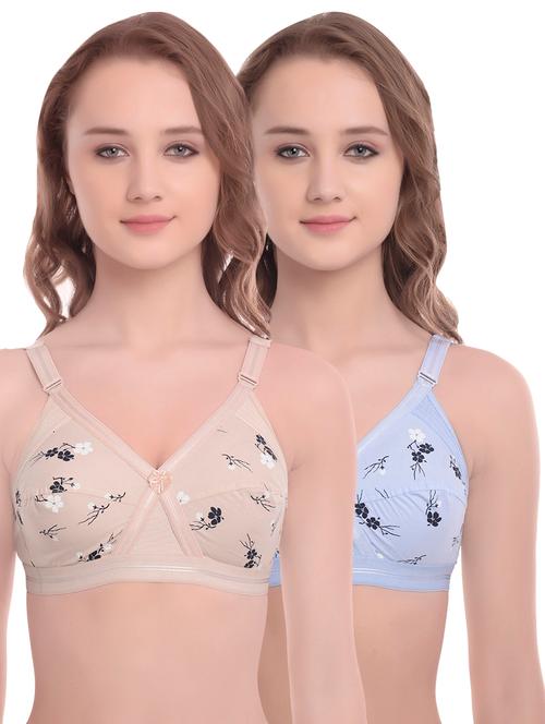 set of 2 full coverage floral bra  - 16791825 - Very Small Image - 1