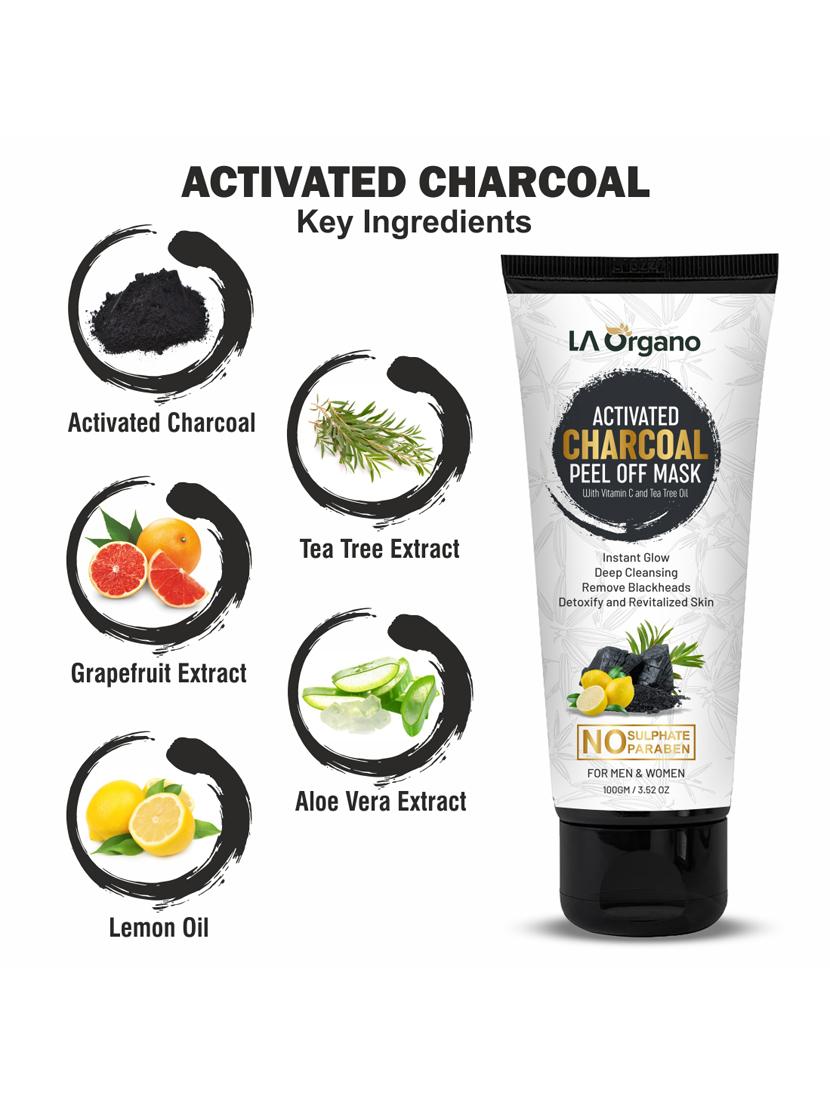 la organo activated mask with tea tree oil for instant glow - deep cleansing - remove blackheads (pack of 3) - 16792078 - Zoom Image - 3